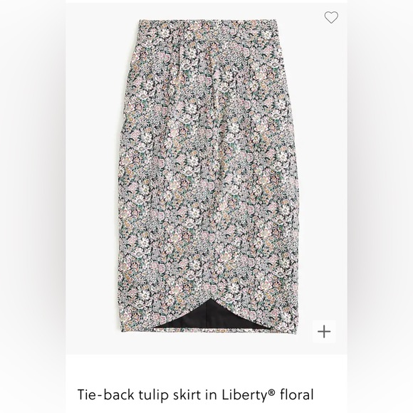 J. Crew Dresses & Skirts - J Crew Tie-back tulip skirt in Liberty® floral Size 6 NWOT